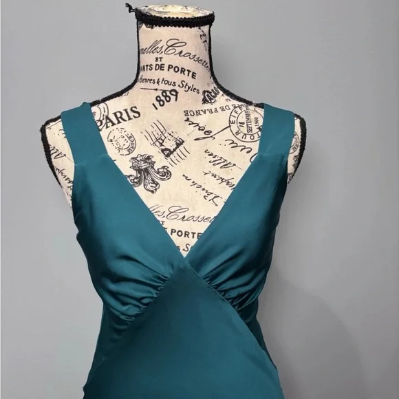 House of Harlow 1960 Teal V-Neck Maxi Dress - Picture 5 of 9